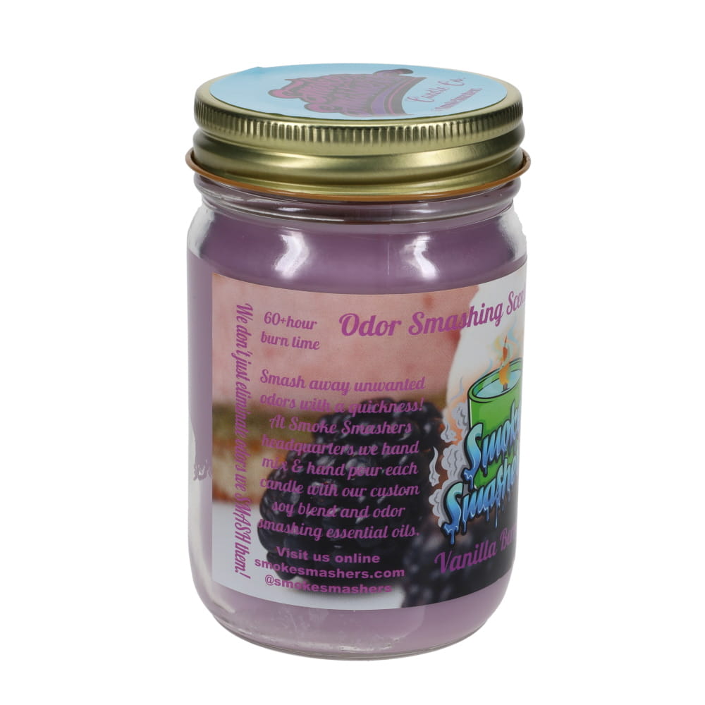 Smoke Smashers Odor Smashing Scented Soy Candle - Vanilla Berry