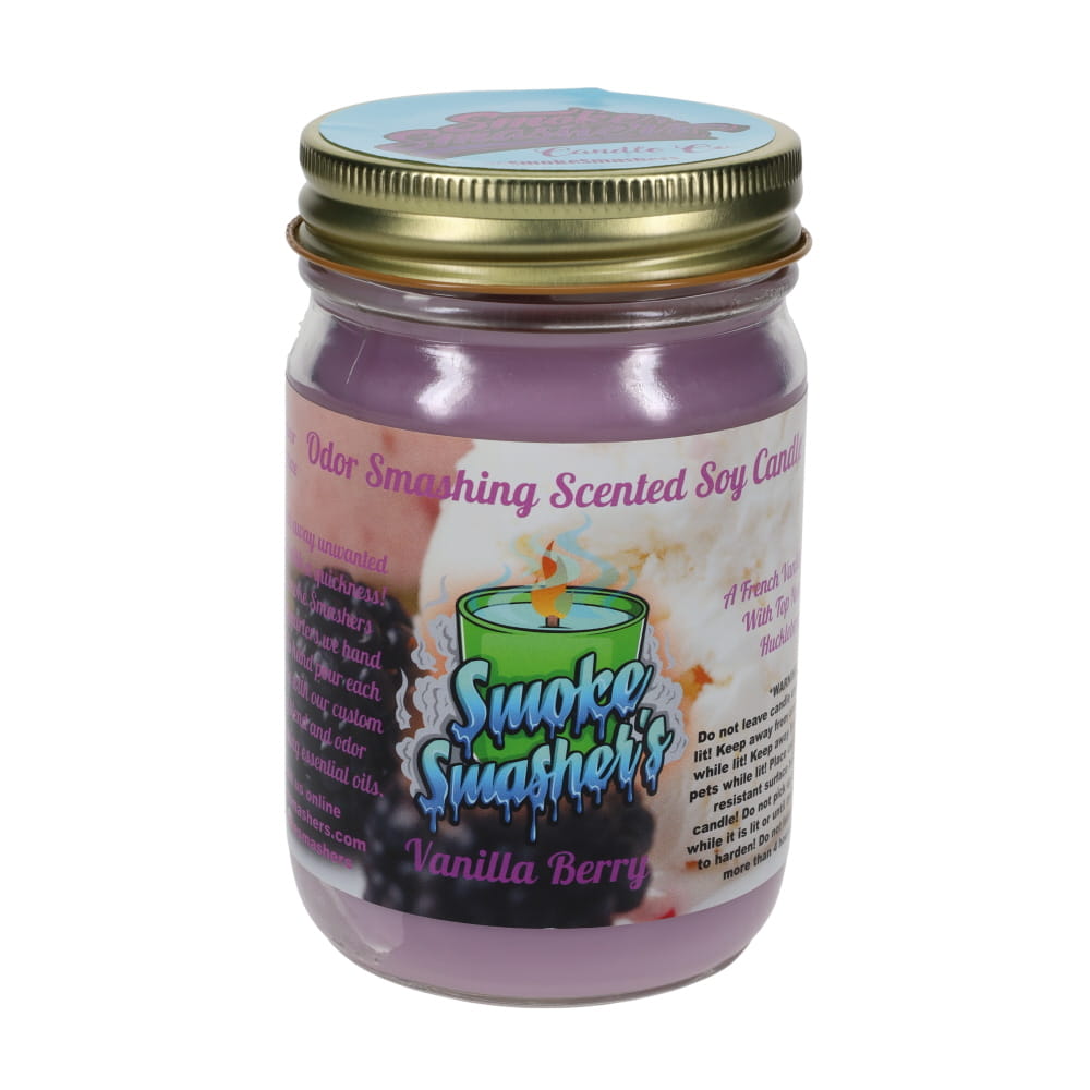 Smoke Smashers Odor Smashing Scented Soy Candle - Vanilla Berry