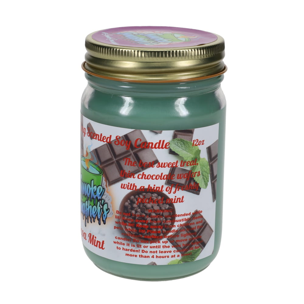 Smoke Smashers Odor Smashing Scented Soy Candle - Cocoa Mint