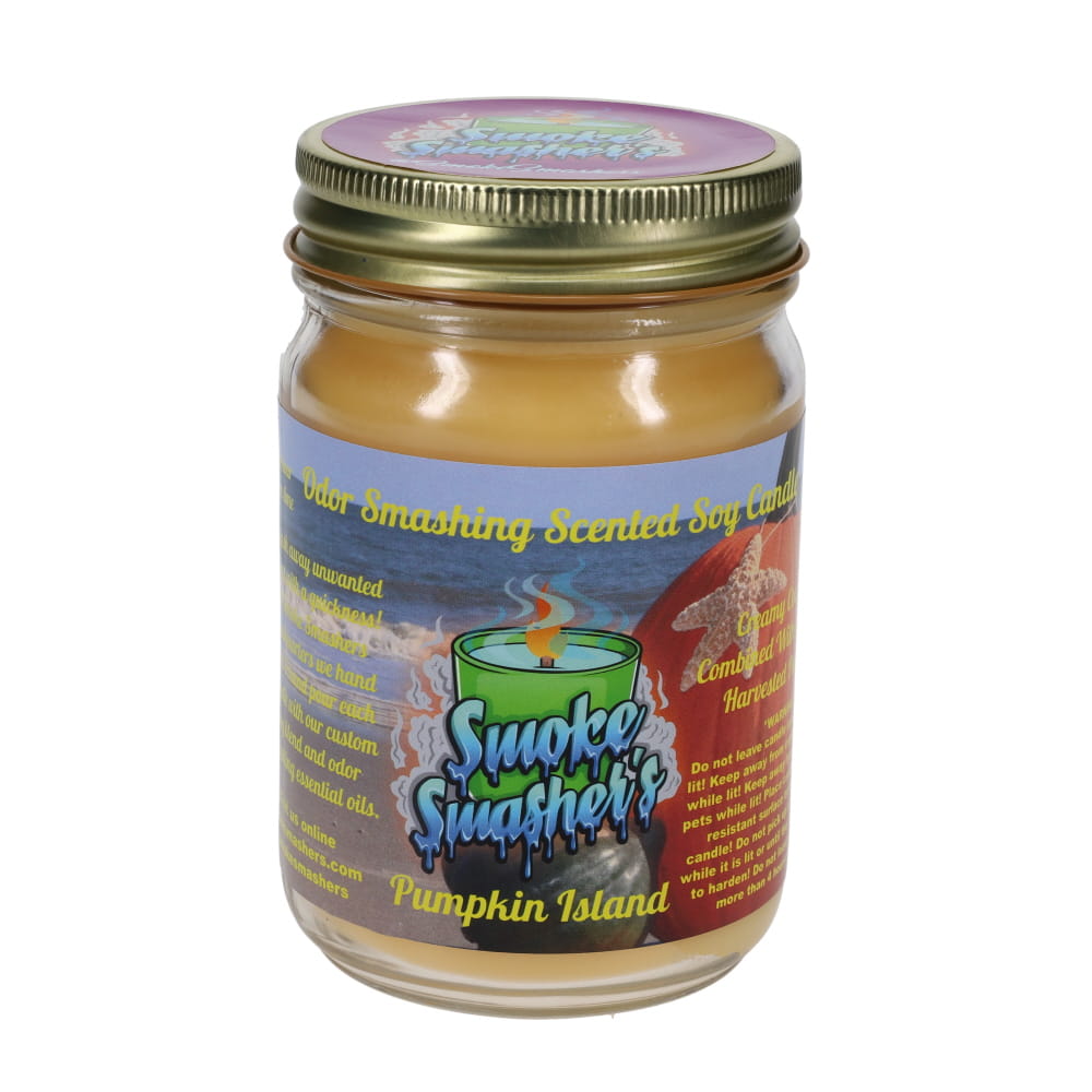 Smoke Smashers Odor Smashing Scented Soy Candle - Pumpkin Island