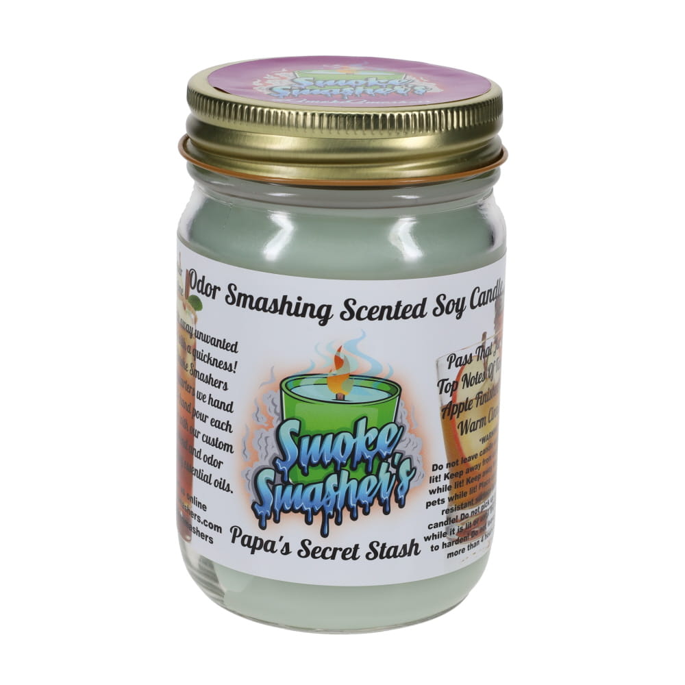 Smoke Smashers Odor Smashing Scented Soy Candle - Papa's Secret Stash