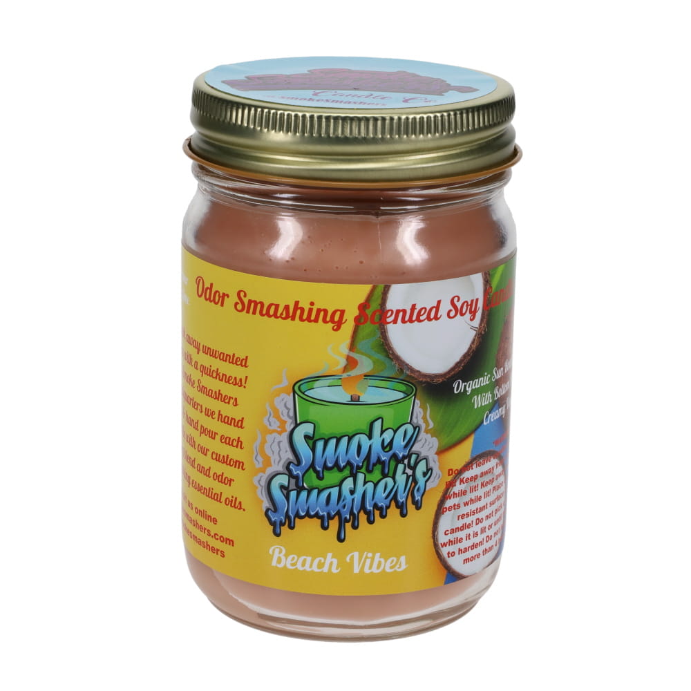 Smoke Smashers Odor Smashing Scented Soy Candle - Beach Vibes