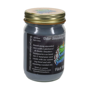 Smoke Smashers Odor Smashing Scented Soy Candle - Pitch Black