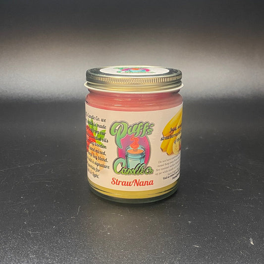 Puffs Candle Co. Strawnana - 9 oz