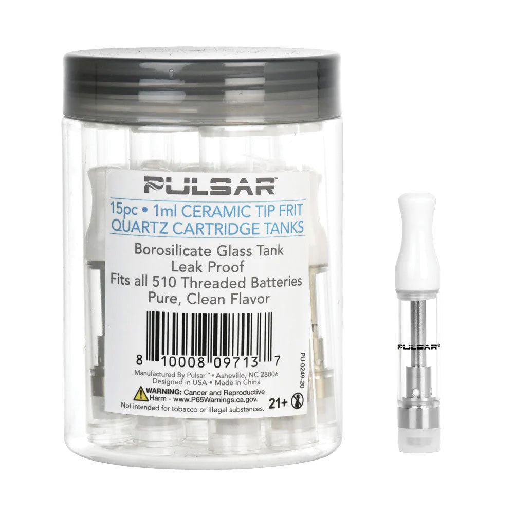 Pulsar Ceramic Tip Quartz Frit Cartridge Tank