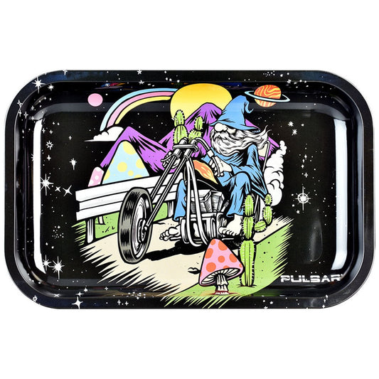 Pulsar Metal Rolling Tray - Trippy Trip