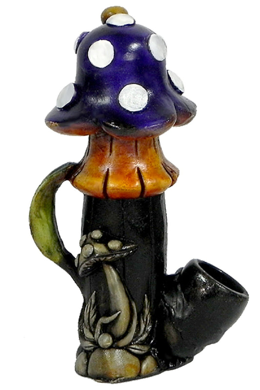 Purple Shorty Mushroom Pipe