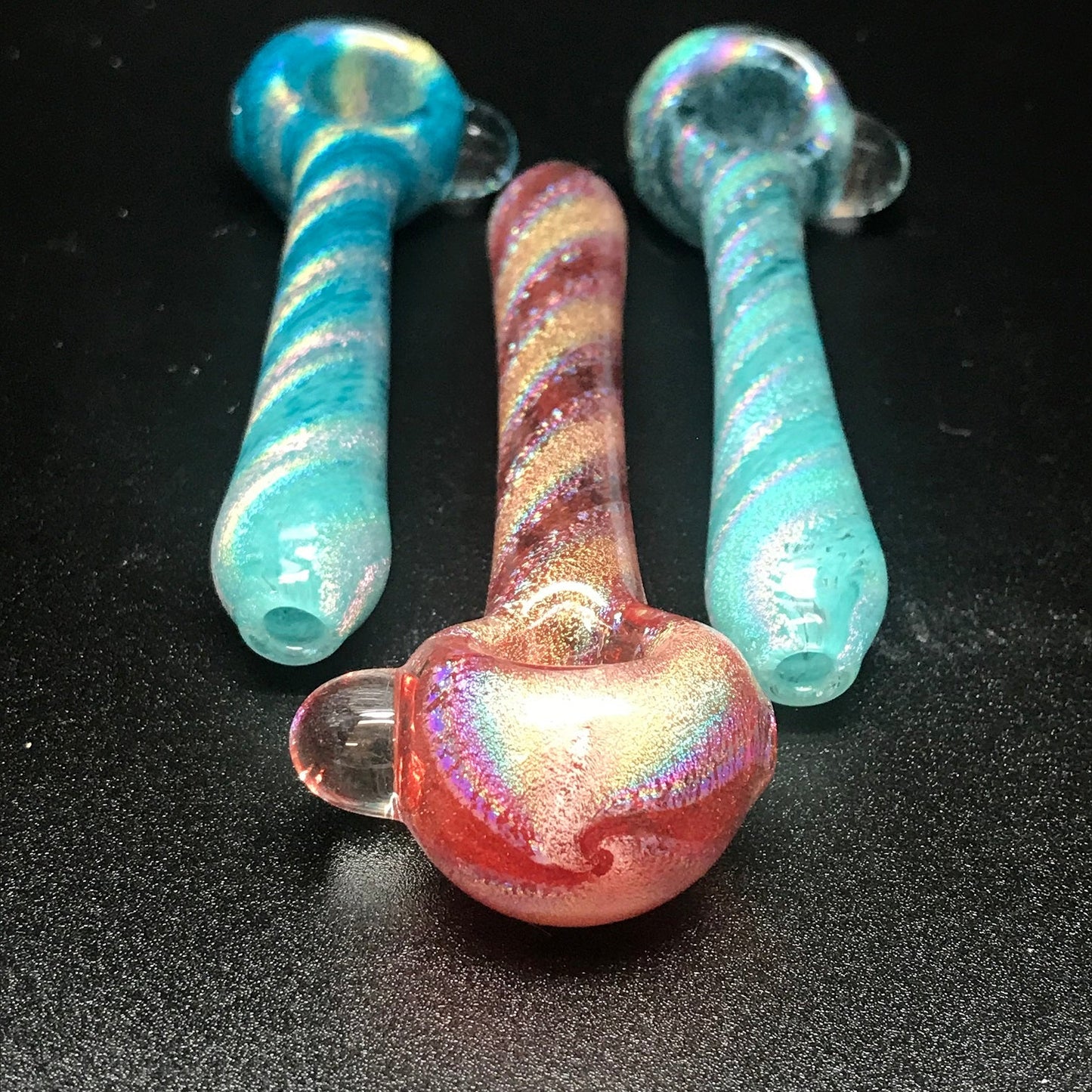 Raymond Bray Glass Full Dichro Frit Pipe