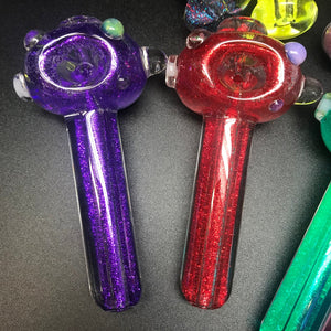 Raymond Bray Glass Glitter Liquid Filled Pipe