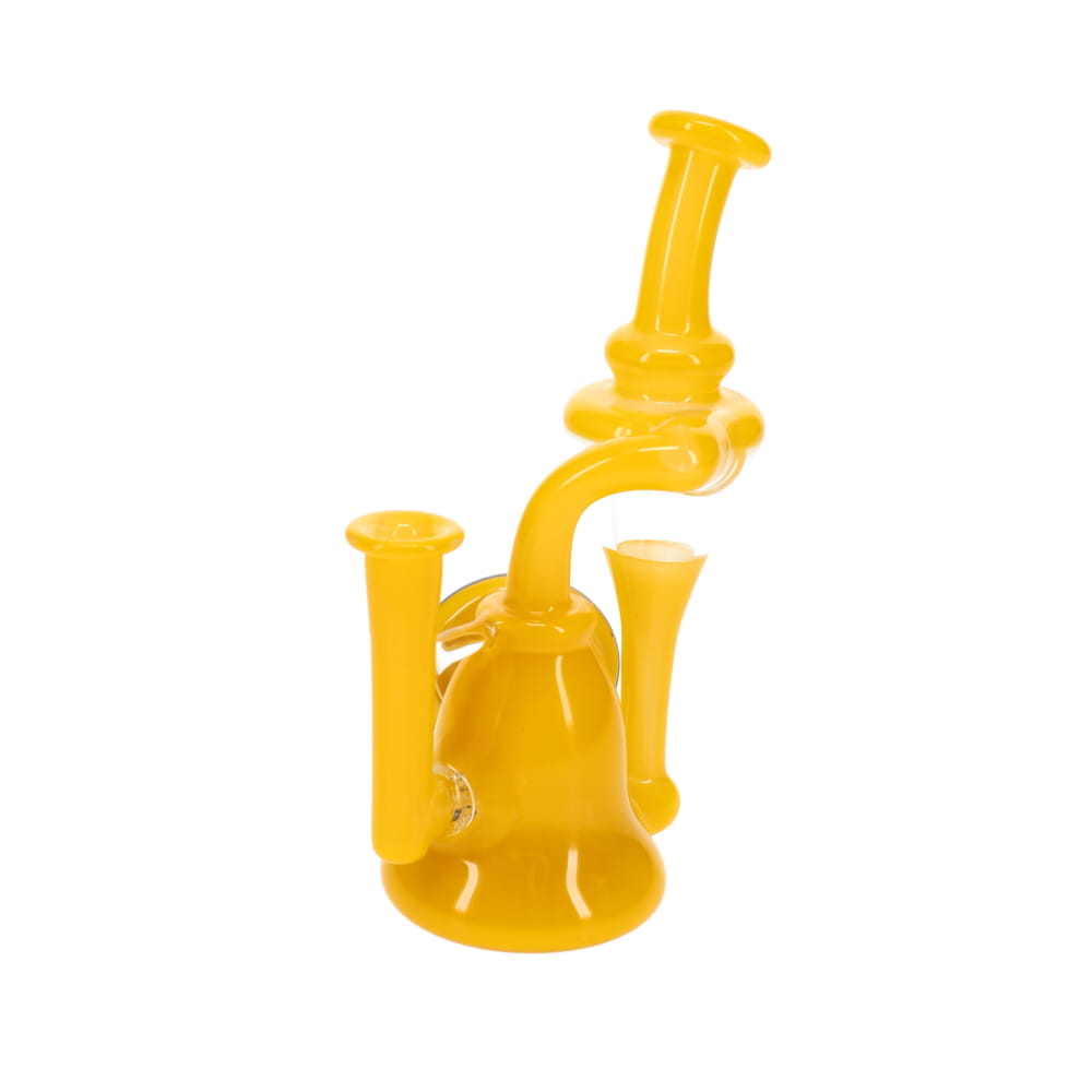 Cristo Backpack Recycler Rig - Yellow with Rainbow Disc