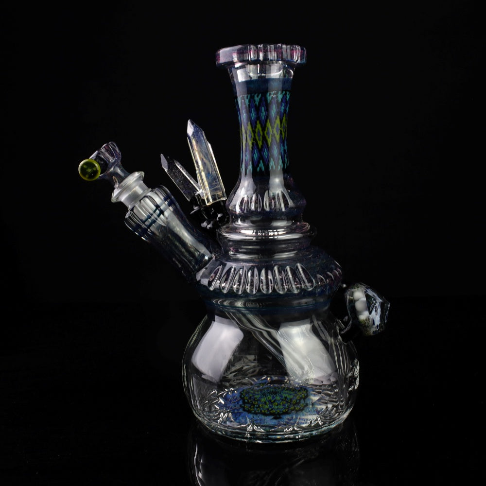 Rotational Science Crystal Bubble Base Water Pipe