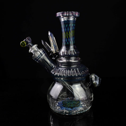 Rotational Science Crystal Bubble Base Water Pipe