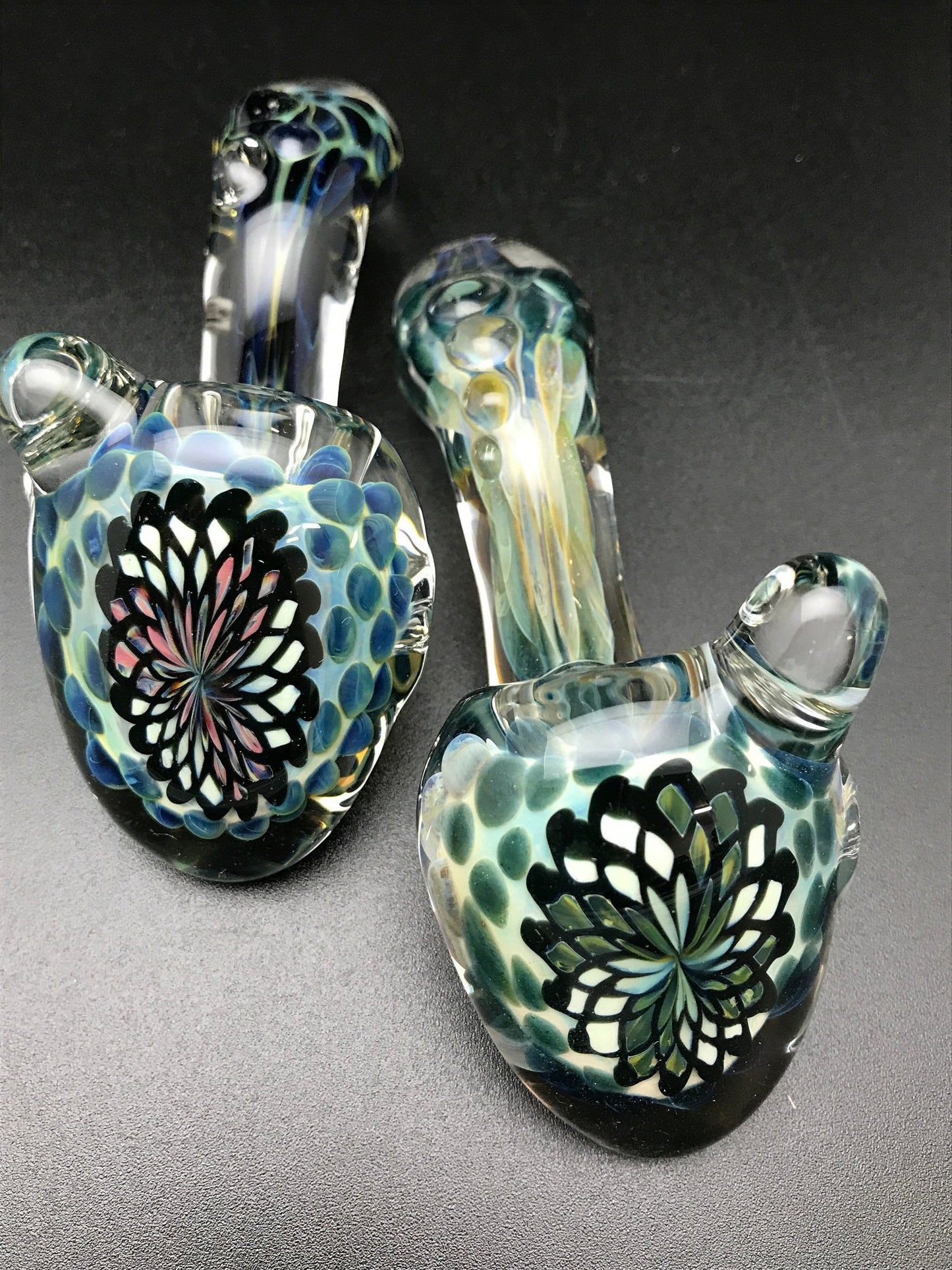 Rotational Science Glass Blue Dot Sherlock