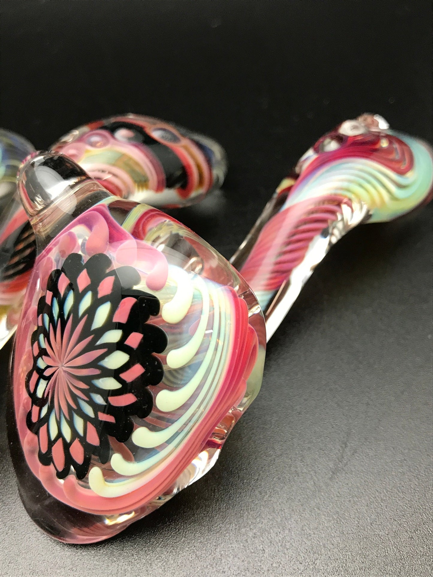 Rotational Science Glass Fillacello Twist Red Sherlock