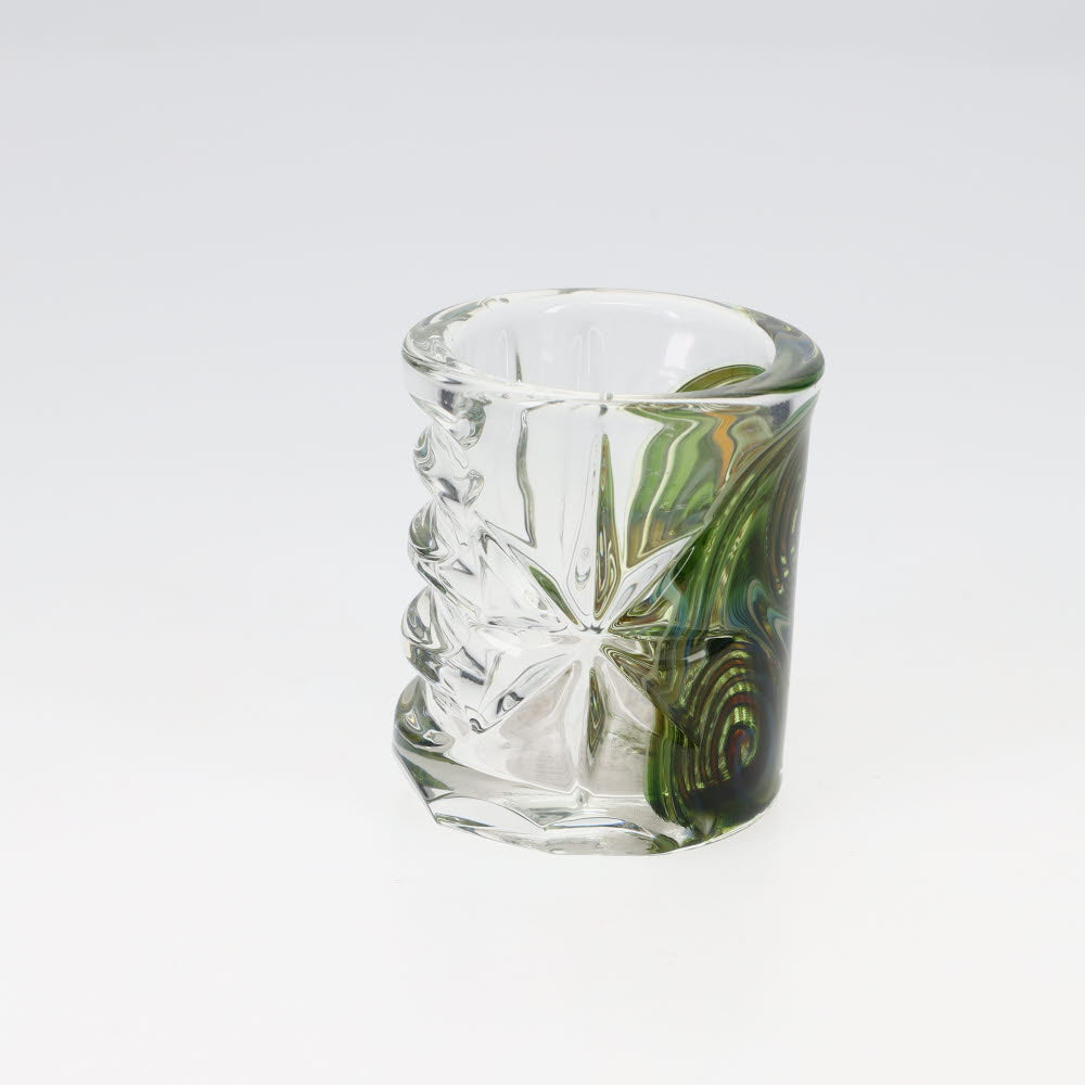 Rotational Science Glass Worked Cut Shot Glass