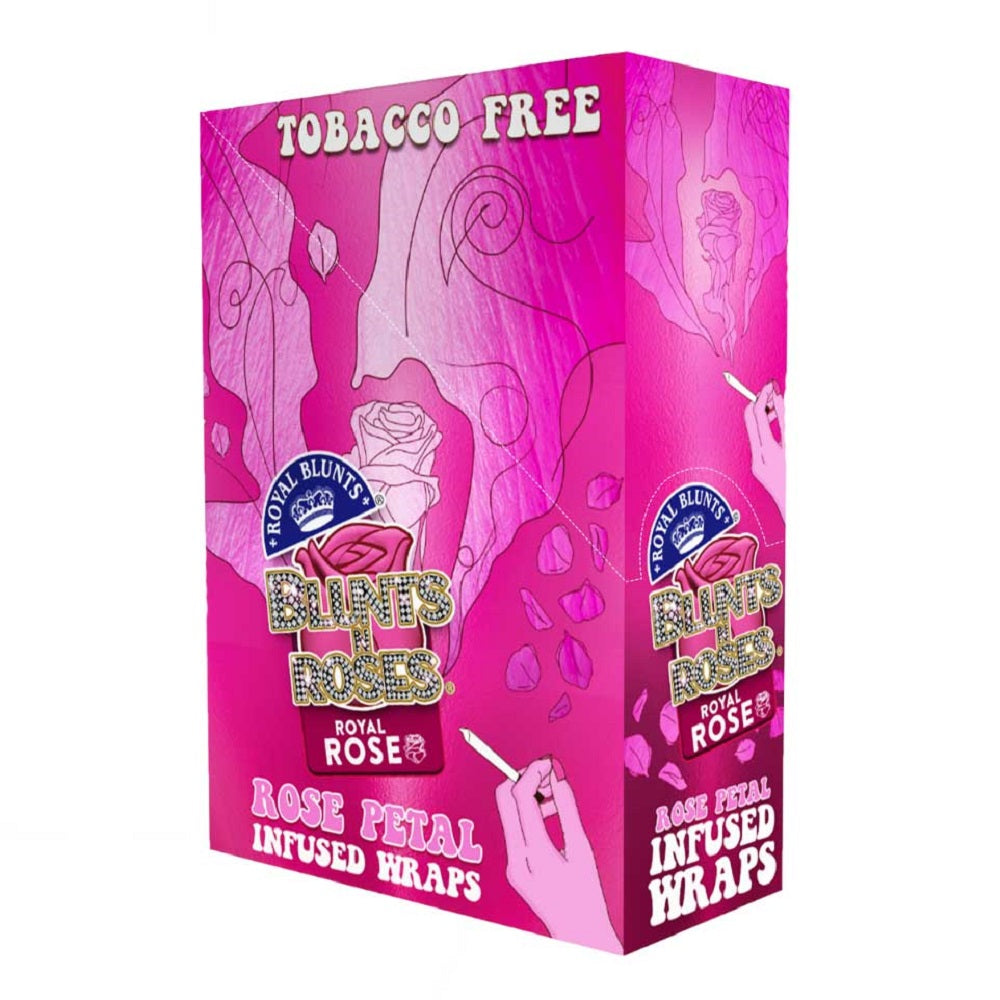 Royal Blunts N Roses - Rose Petal Infused Wraps - 25 pack