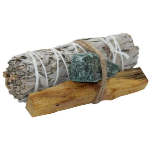 Smudge & Crystal Cleansing Bundle - Aventurine