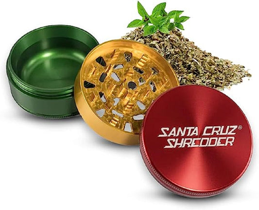 Santa Cruz Shredder 3 Piece Grinder - Large - Rasta