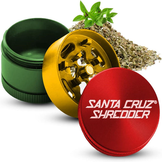 Santa Cruz Shredder 3 Piece Grinder - Medium - Rasta