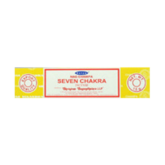 Seven Chakra 15g Satya Incense Sticks