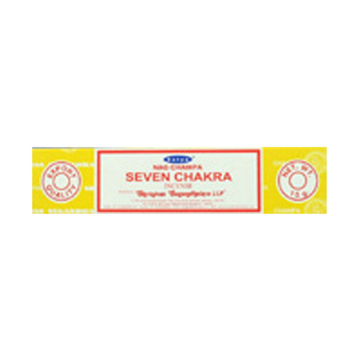 Seven Chakra 15g Satya Incense Sticks