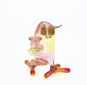 Shackman Glass x Gonzoe1 Collab Fumed Owl Bubbler