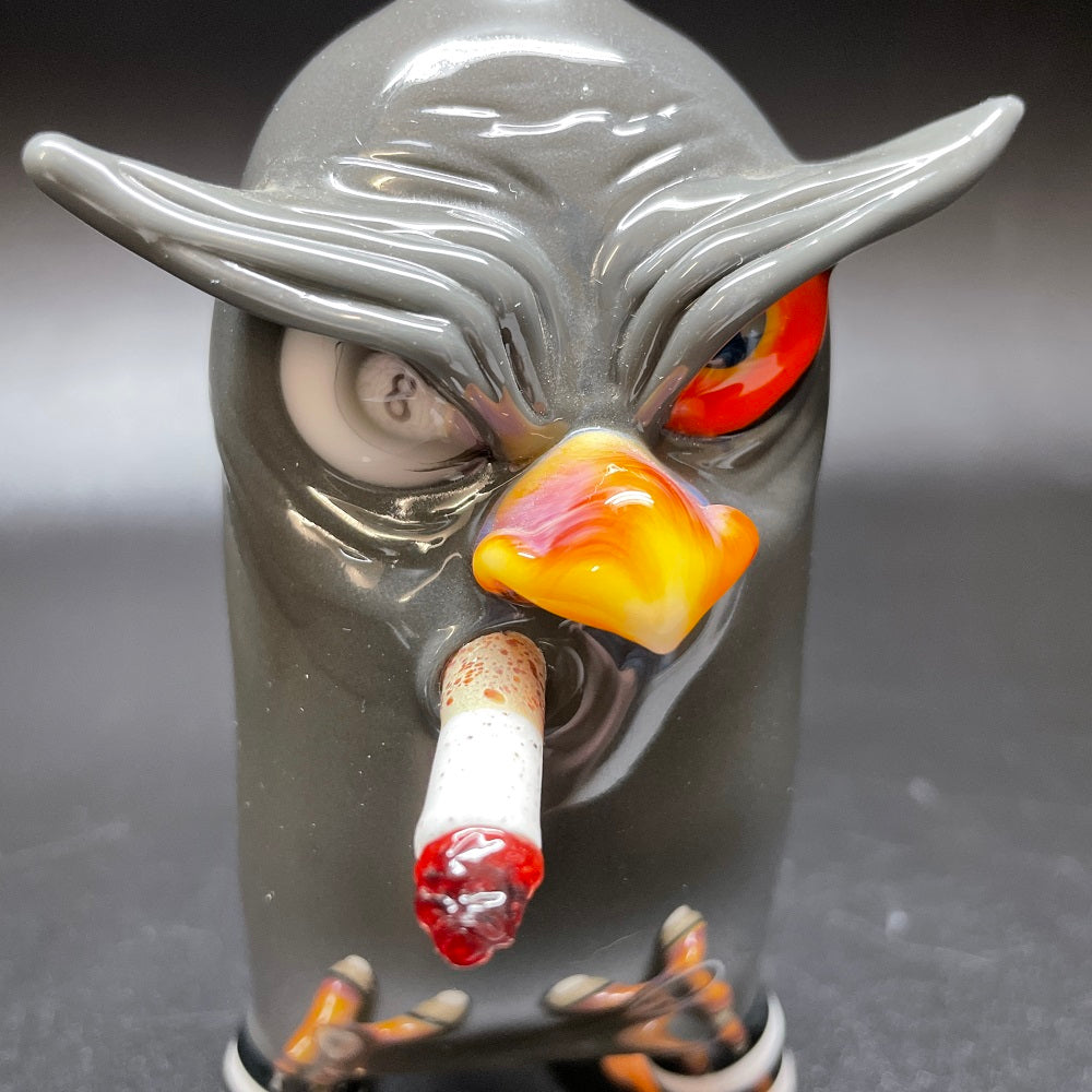 Shackman Glass x Ouchkick Collab Owl Bubbler