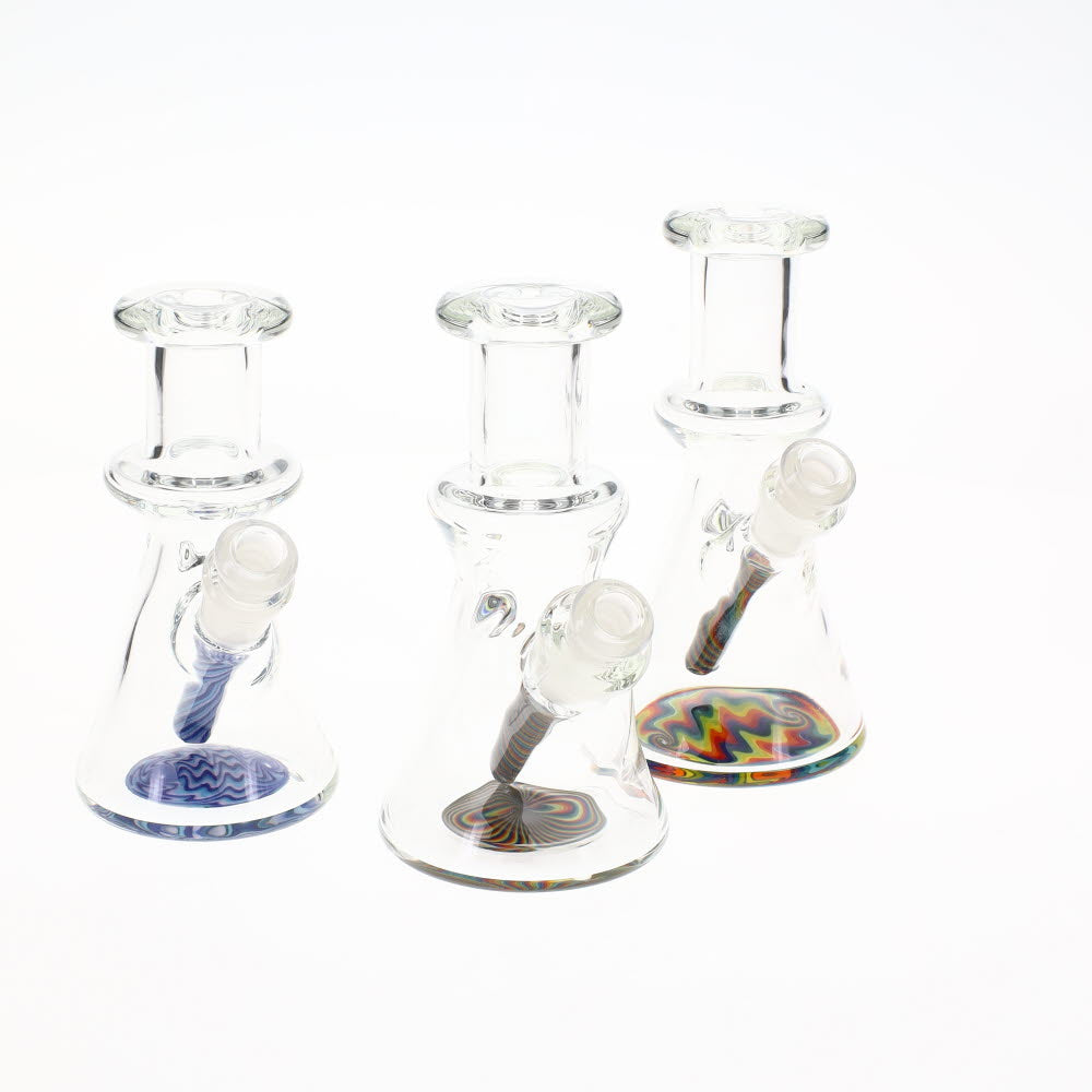 Sky Hizzy Mini Clear & Worked Beaker