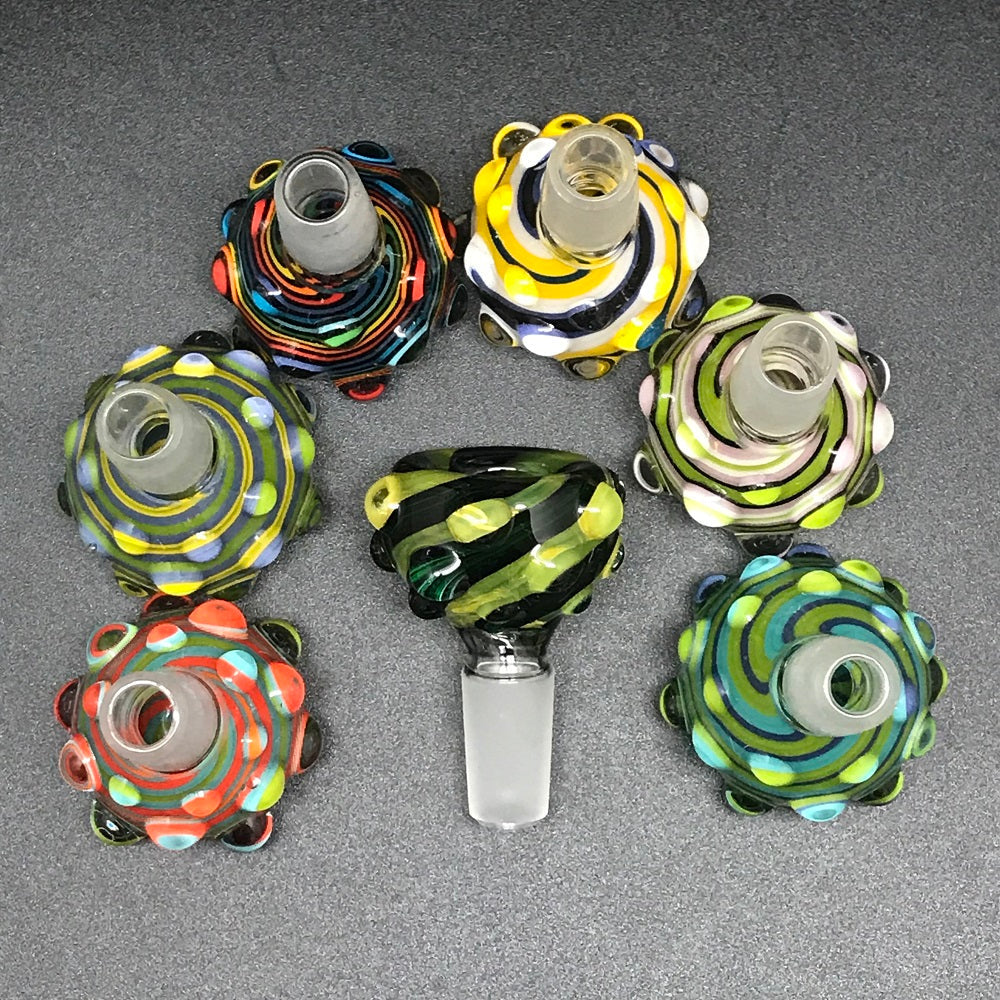 Marbled Tube Cane 14mm Slide