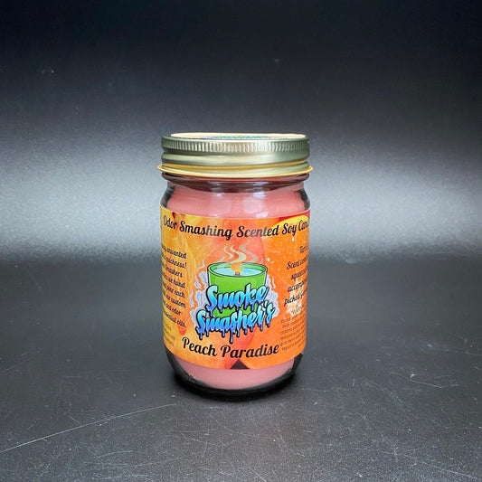 Smoke Smashers Odor Smashing Scented Soy Candle - Peach Paradise