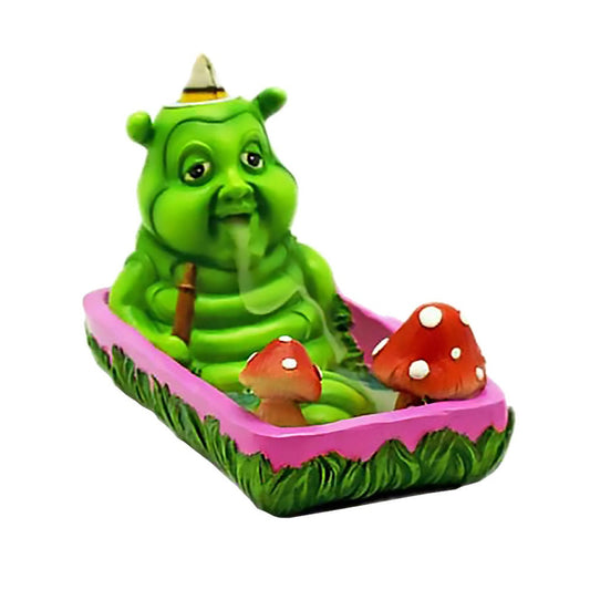 Smoking Caterpillar Backflow Incense Burner