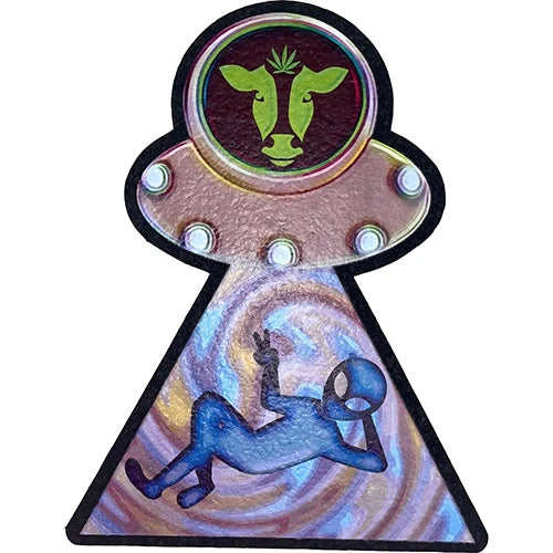 Space Cow Alien Mood Mat - Medium Die Cut