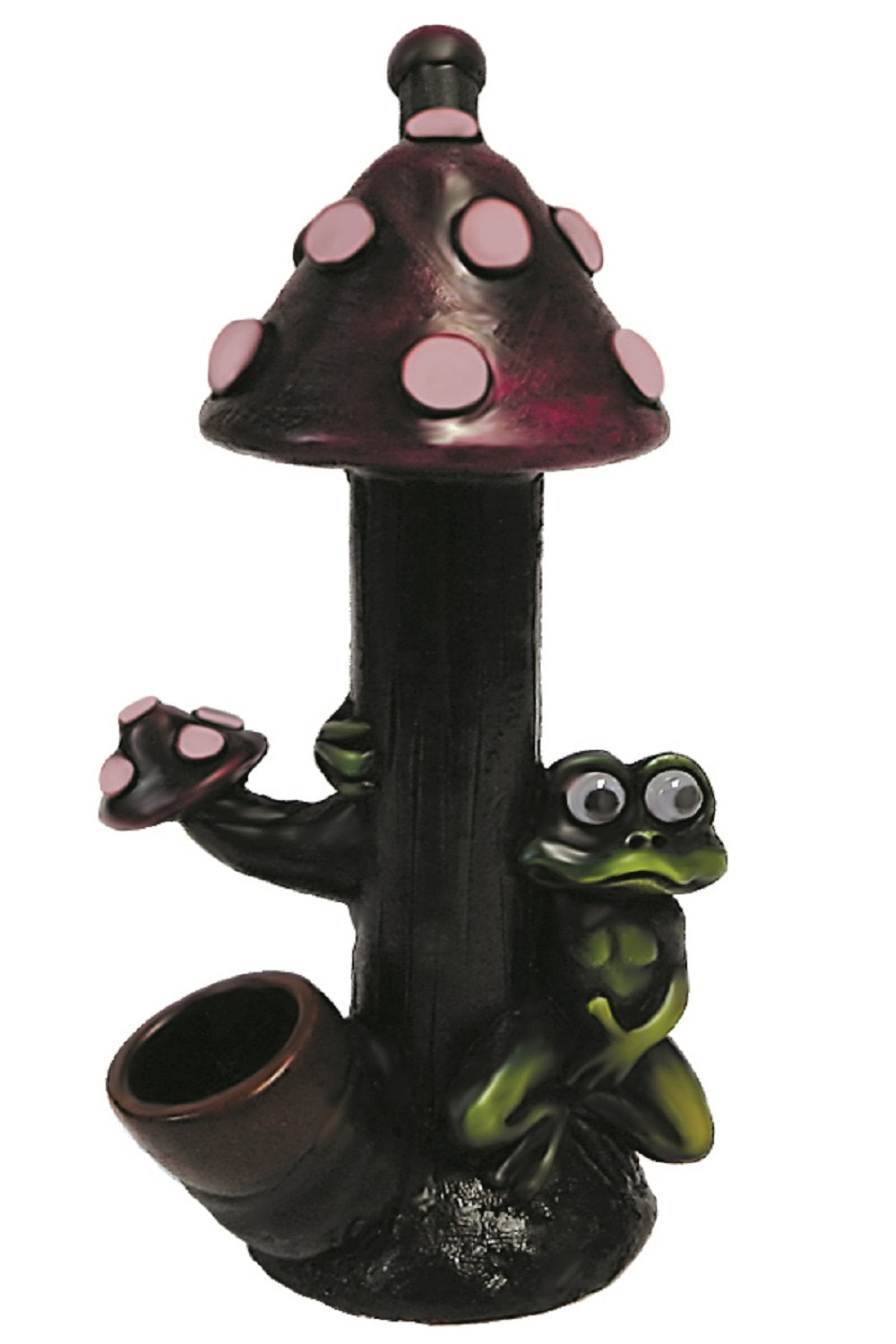 Stand Up Mushroom Frog Pipe