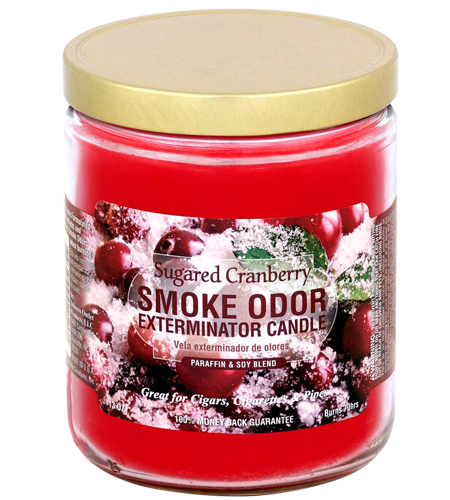 Sugared Cranberry Smoke Odor Candle