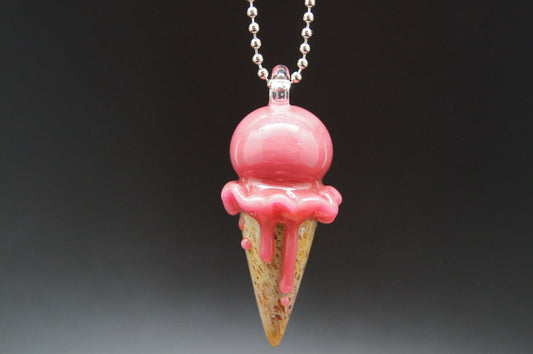 Sweet Shop Glass Mini Ice Cream Cone Pendant