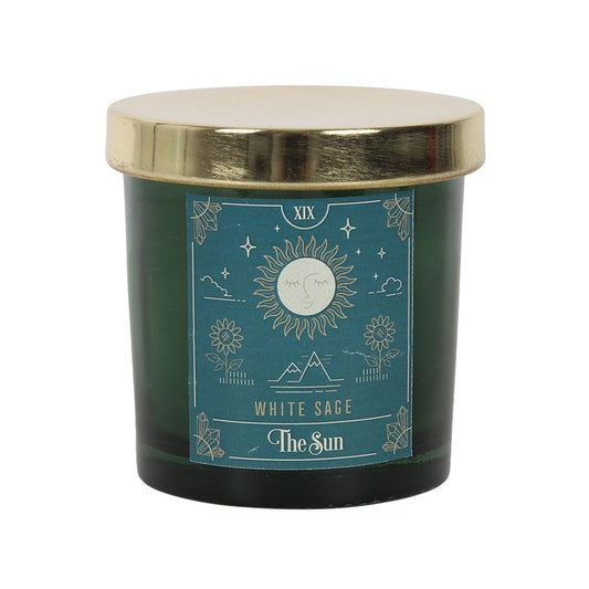 The Sun Tarot White Sage Scented Candle SALE