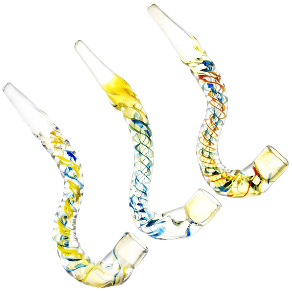 Twisty Worm Curved Glass Taster