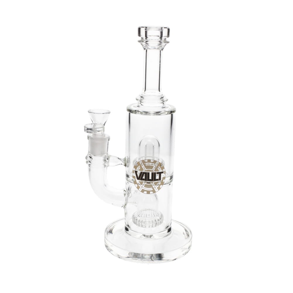 Vault Glass Clear 2 Showerhead Perc Straight Water Pipe - 10"