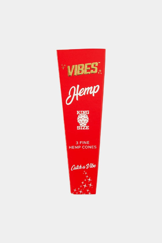 Vibes Hemp King Size Cones 3 Pack