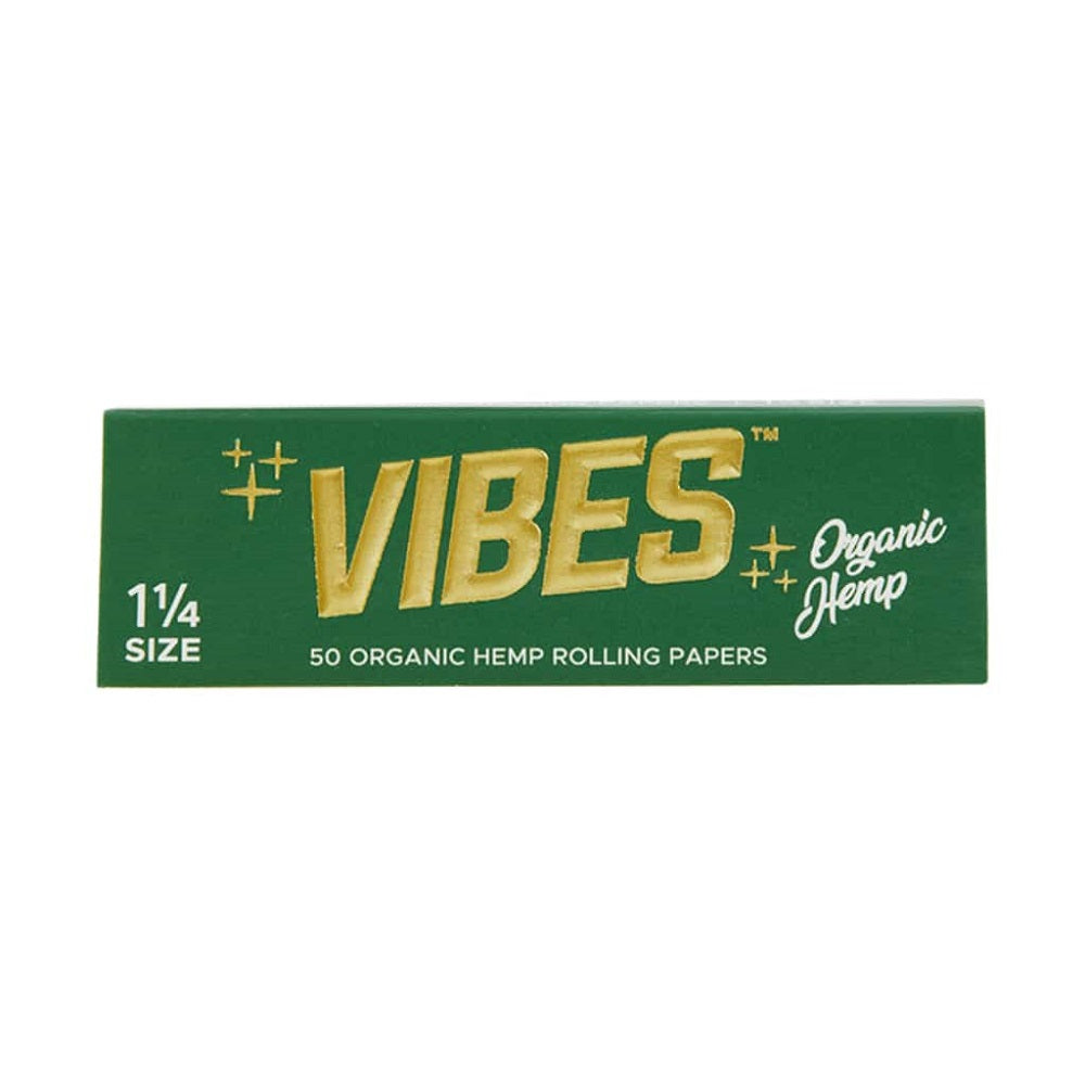 Vibes Organic Hemp 1.25 Rolling Papers w/ Tips