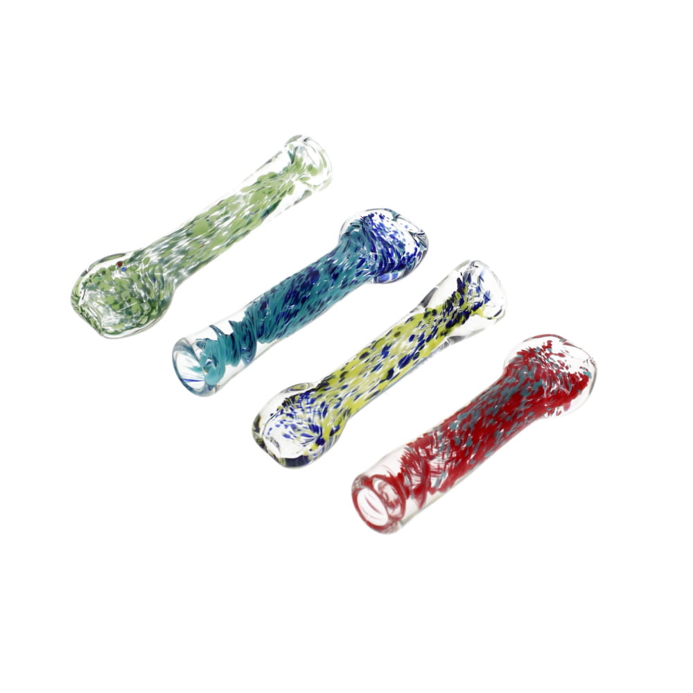 Chauncey Glass Assorted Color Frit Chillum