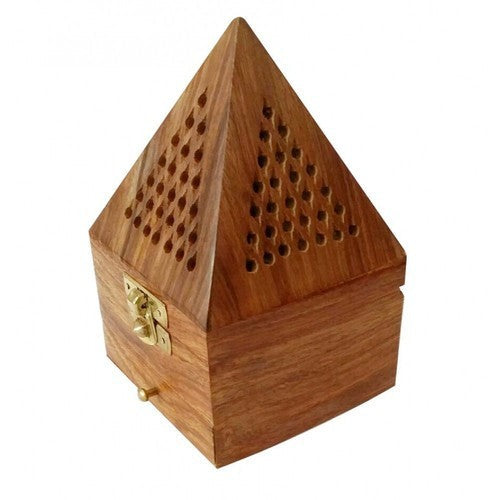 Wooden Pyramid Incense Burner