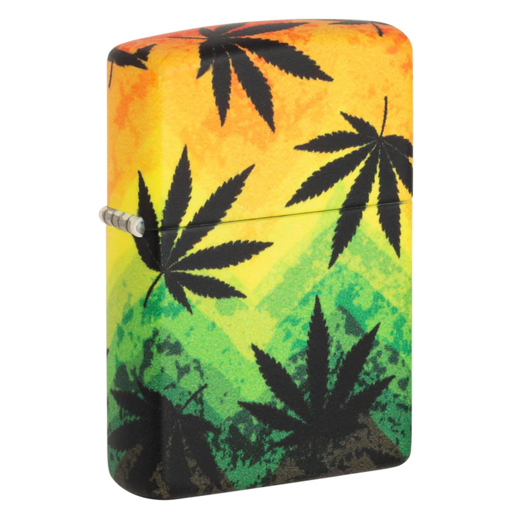 Zippo Lighter Rasta Leaves SALE