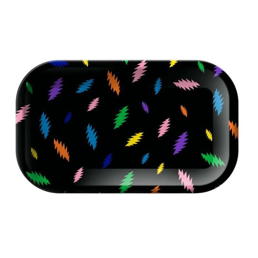 Blazy Susan x Grateful Dead Rolling Tray - Bolts Rainbow