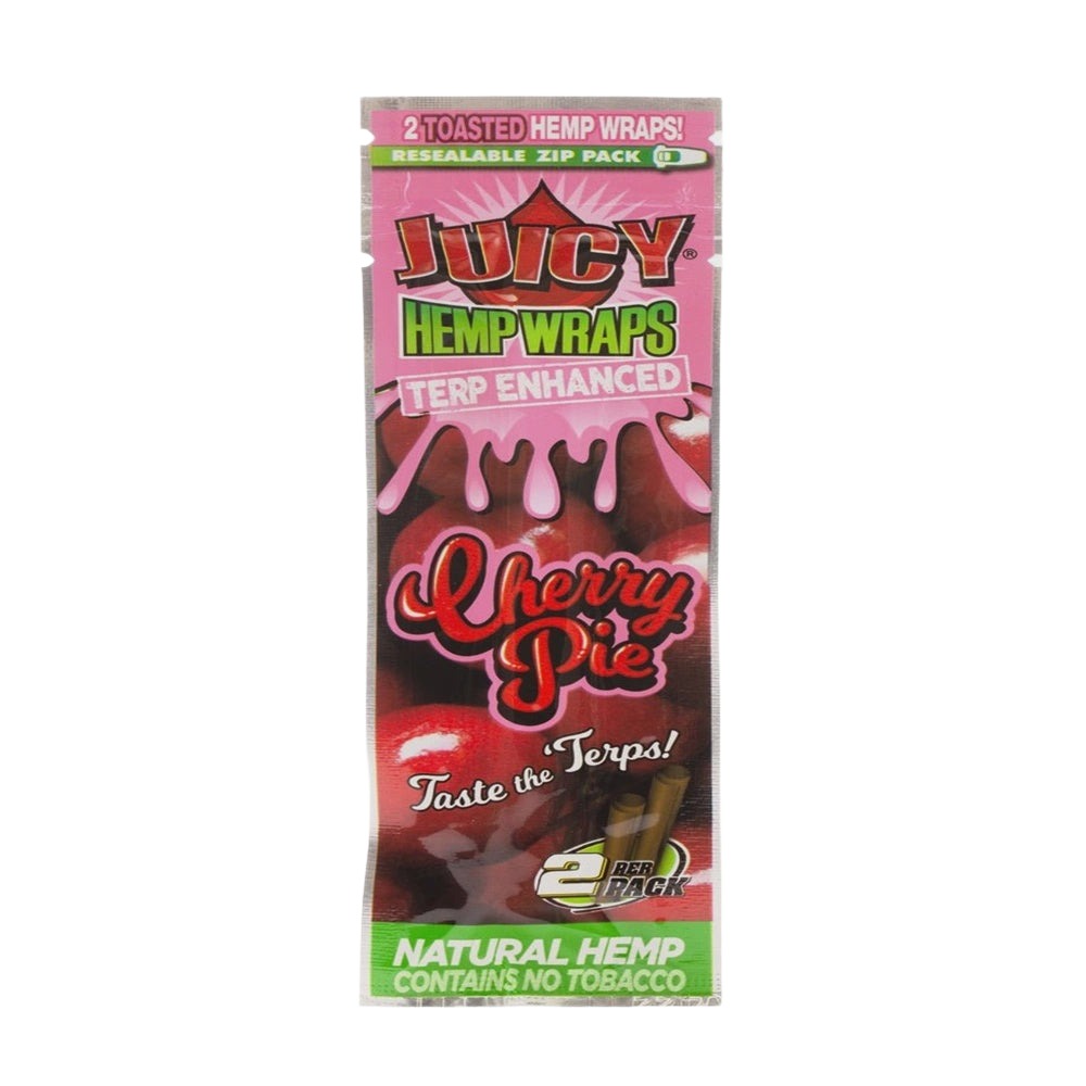 Juicy Jays Cherry Pie Hemp Terp Infused Wraps 2 pack