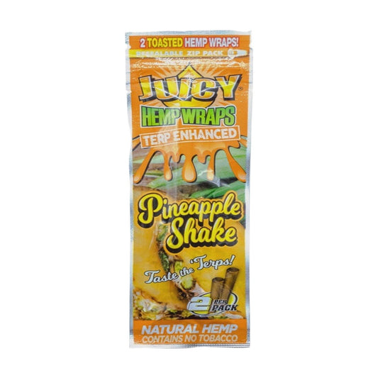 Juicy Jays Pineapple Shake Hemp Terp Infused Wraps 2 pack