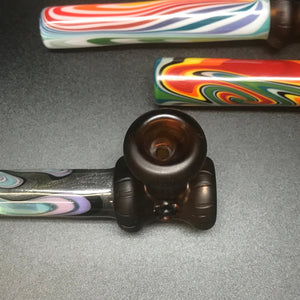 Chad G Glass Wood Wig Wag Peace Pipe