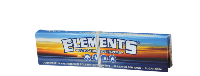 ELEMENTS® Connoisseur King Size Slim Ultra Thin Rice Rolling Papers