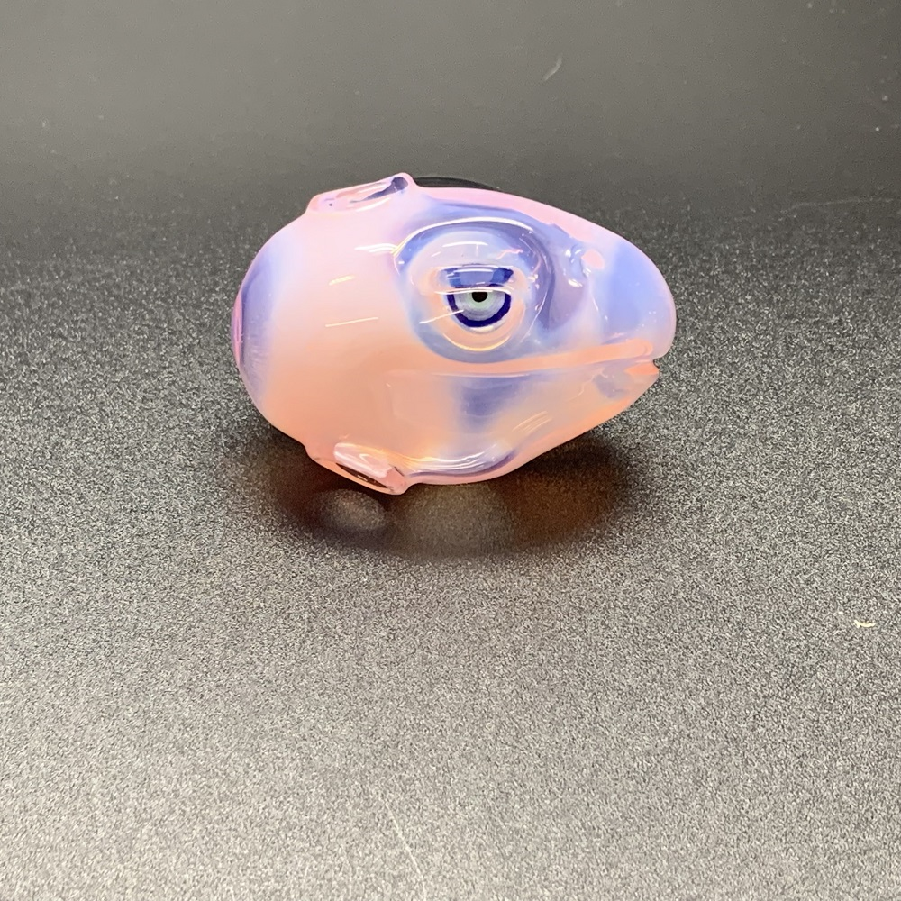 Elbo Glass Dino Head Pendant - Pink Slyme