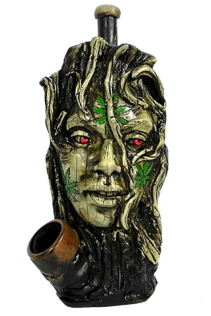 Leaf Face Lady Pipe